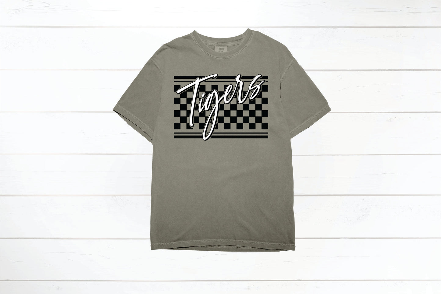Tigers Checkered Tee