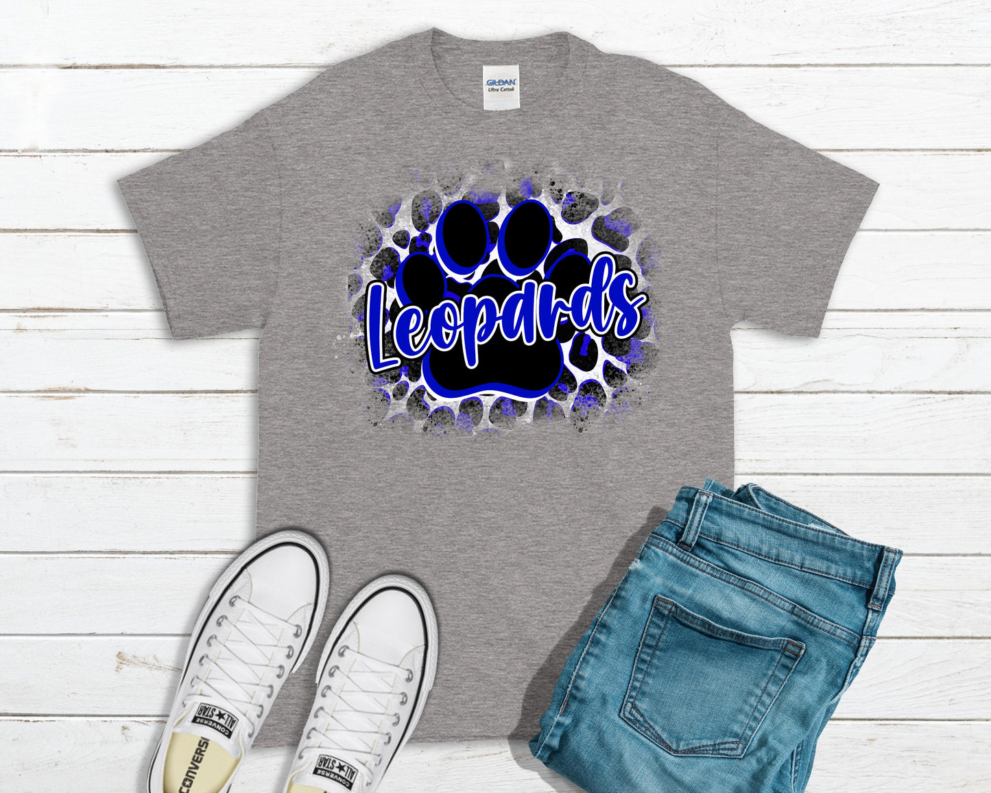 BC Leopards Tee and Sweatshirt