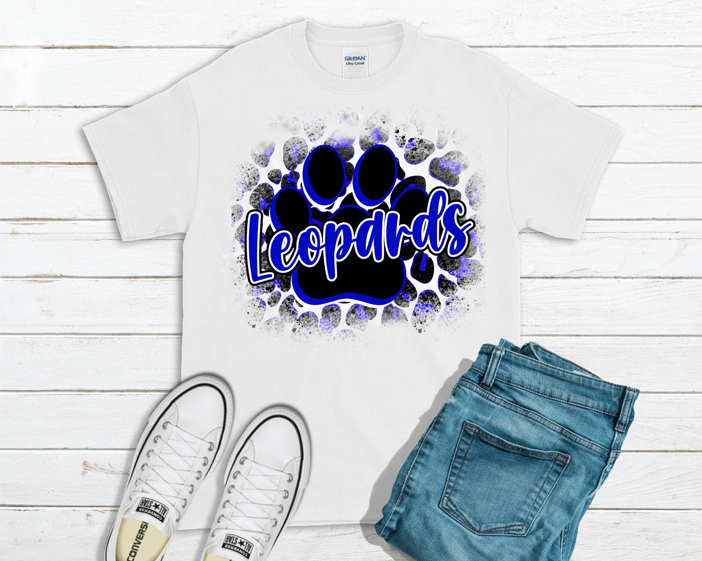 BC Leopards Tee and Sweatshirt