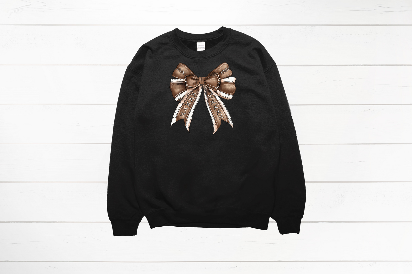 Football Bow Tee or Sweatshirt