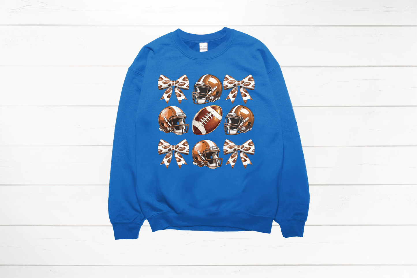 Football Bow Tee or Sweatshirt