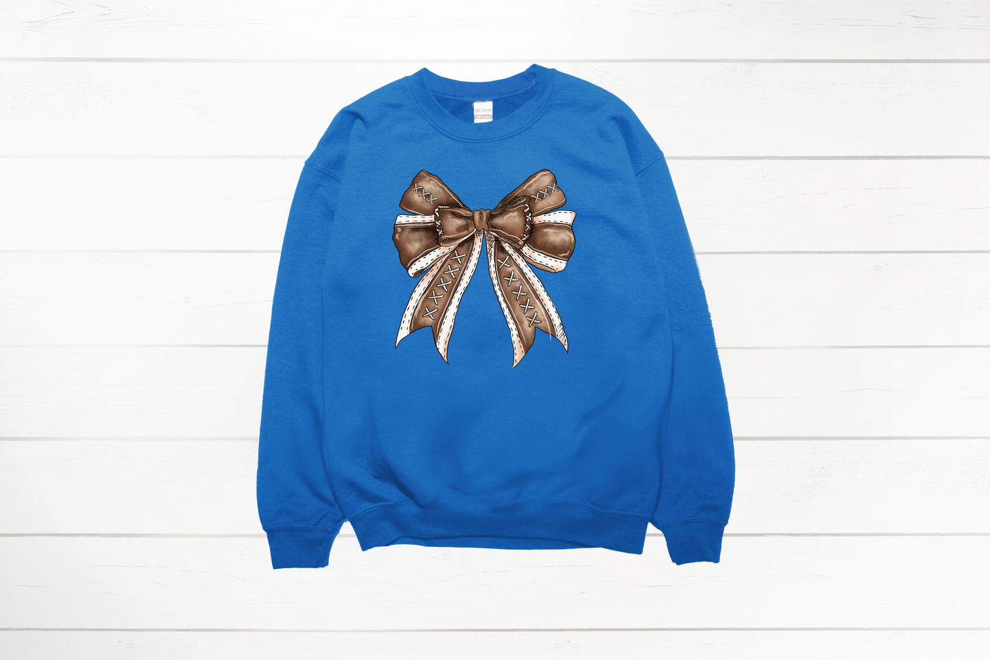 Football Bow Tee or Sweatshirt