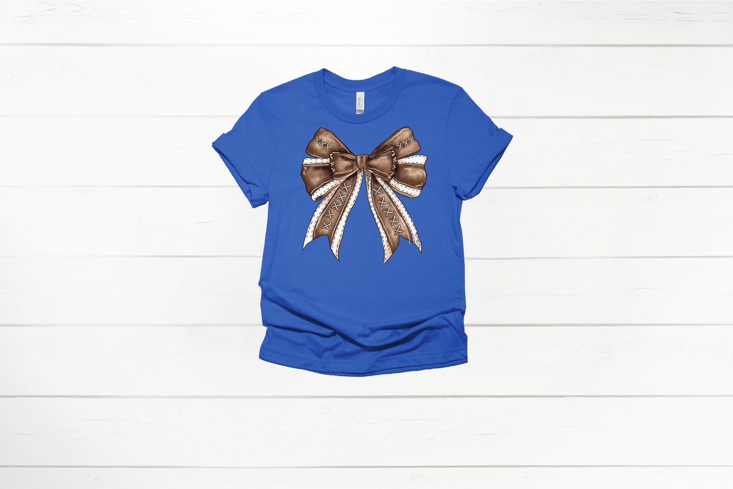 Football Bow Tee or Sweatshirt