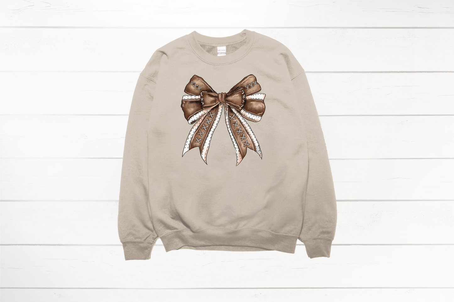 Football Bow Tee or Sweatshirt