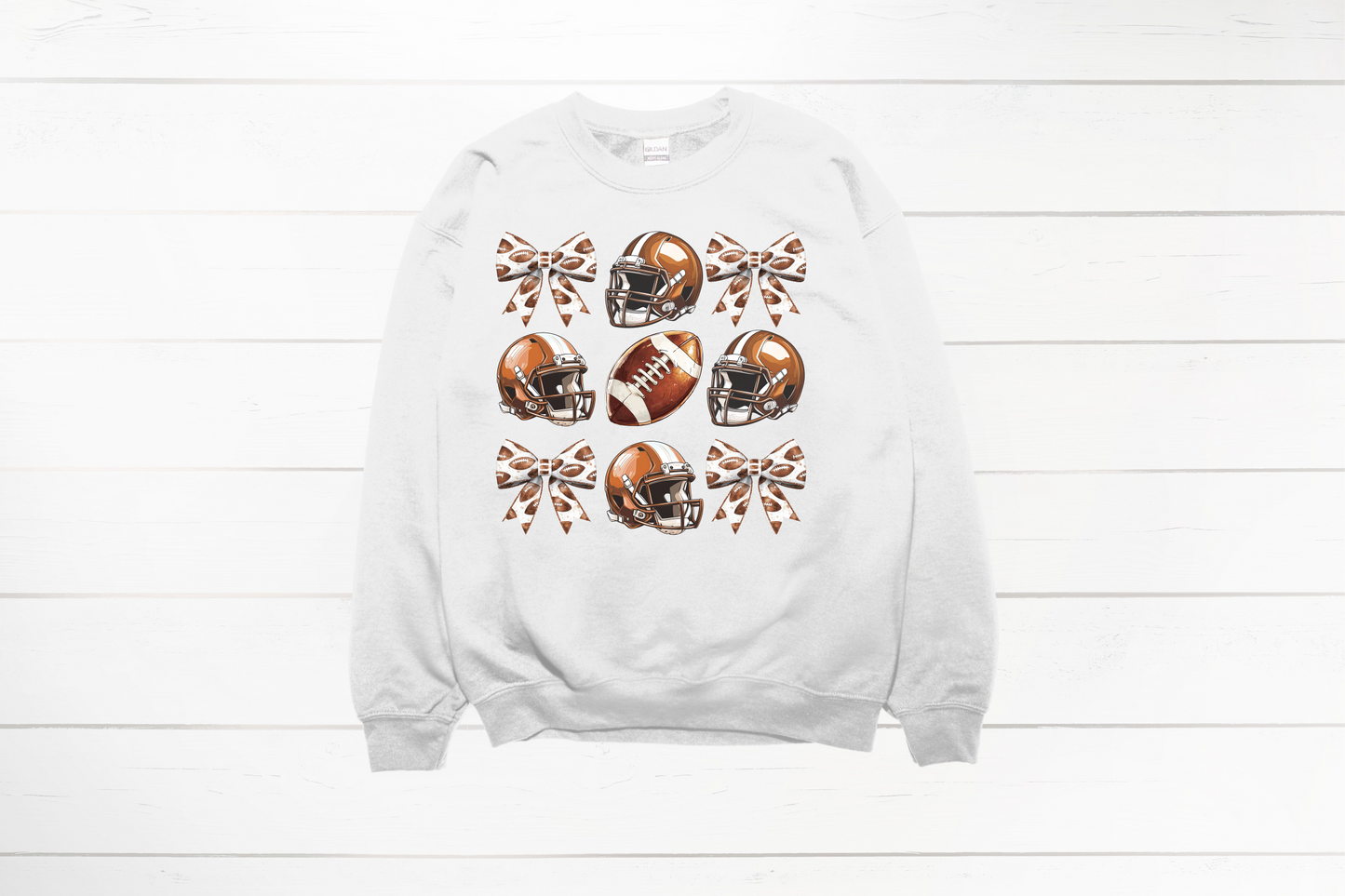 Football Bow Tee or Sweatshirt