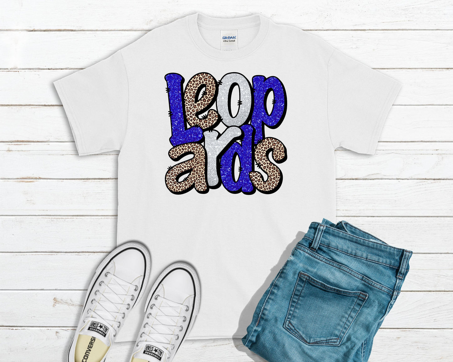 BC Leopards Tee and Sweatshirt