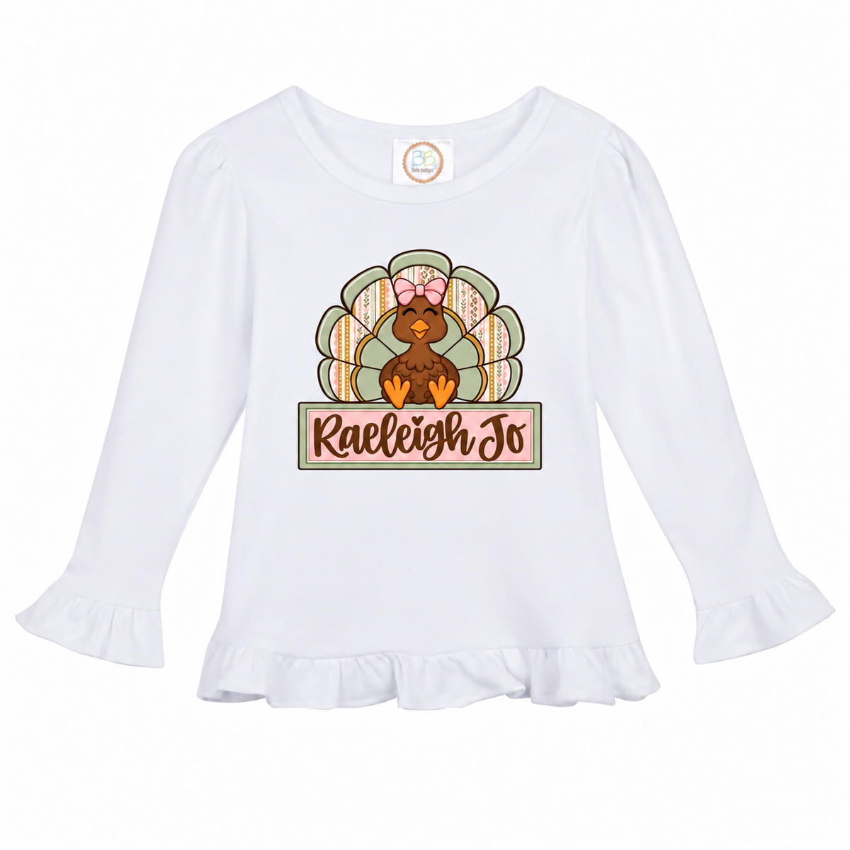 Girls Custom Turkey Tee