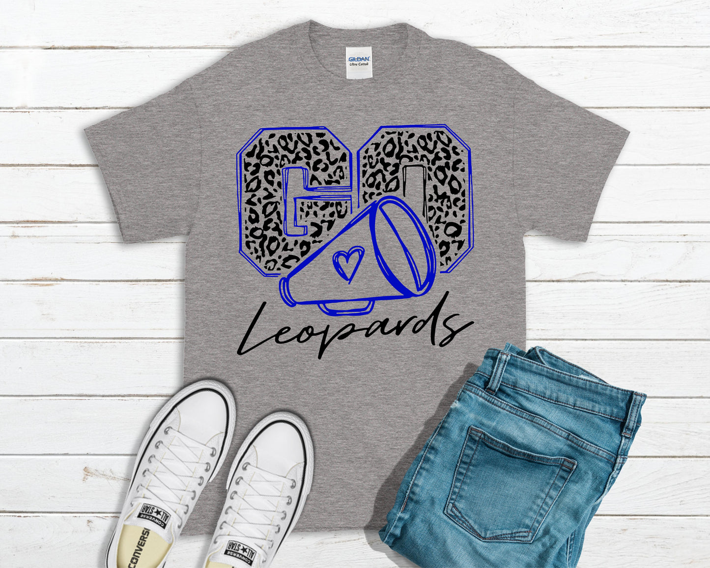 BC Leopards Tee and Sweatshirt