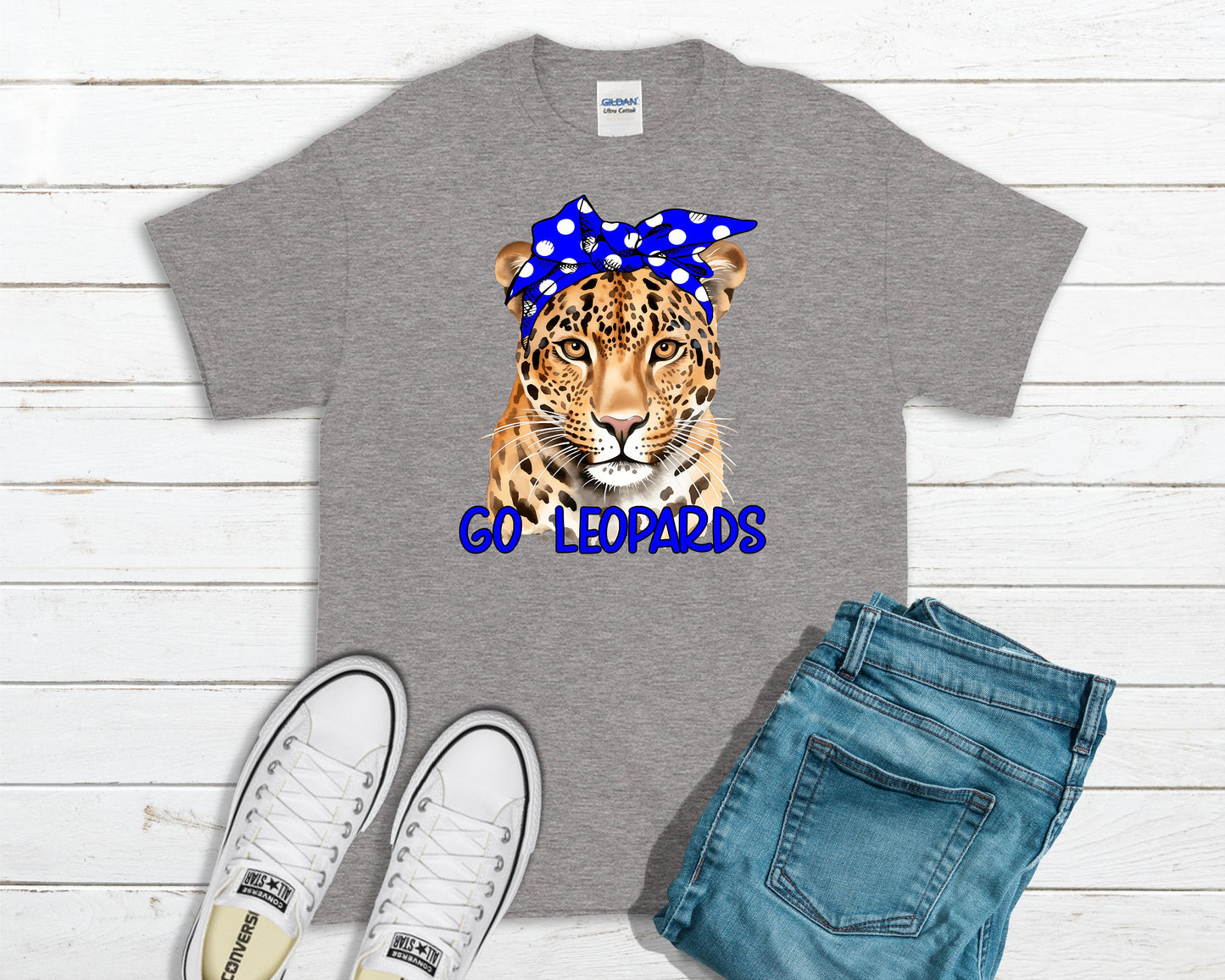 BC Leopards Tee and Sweatshirt