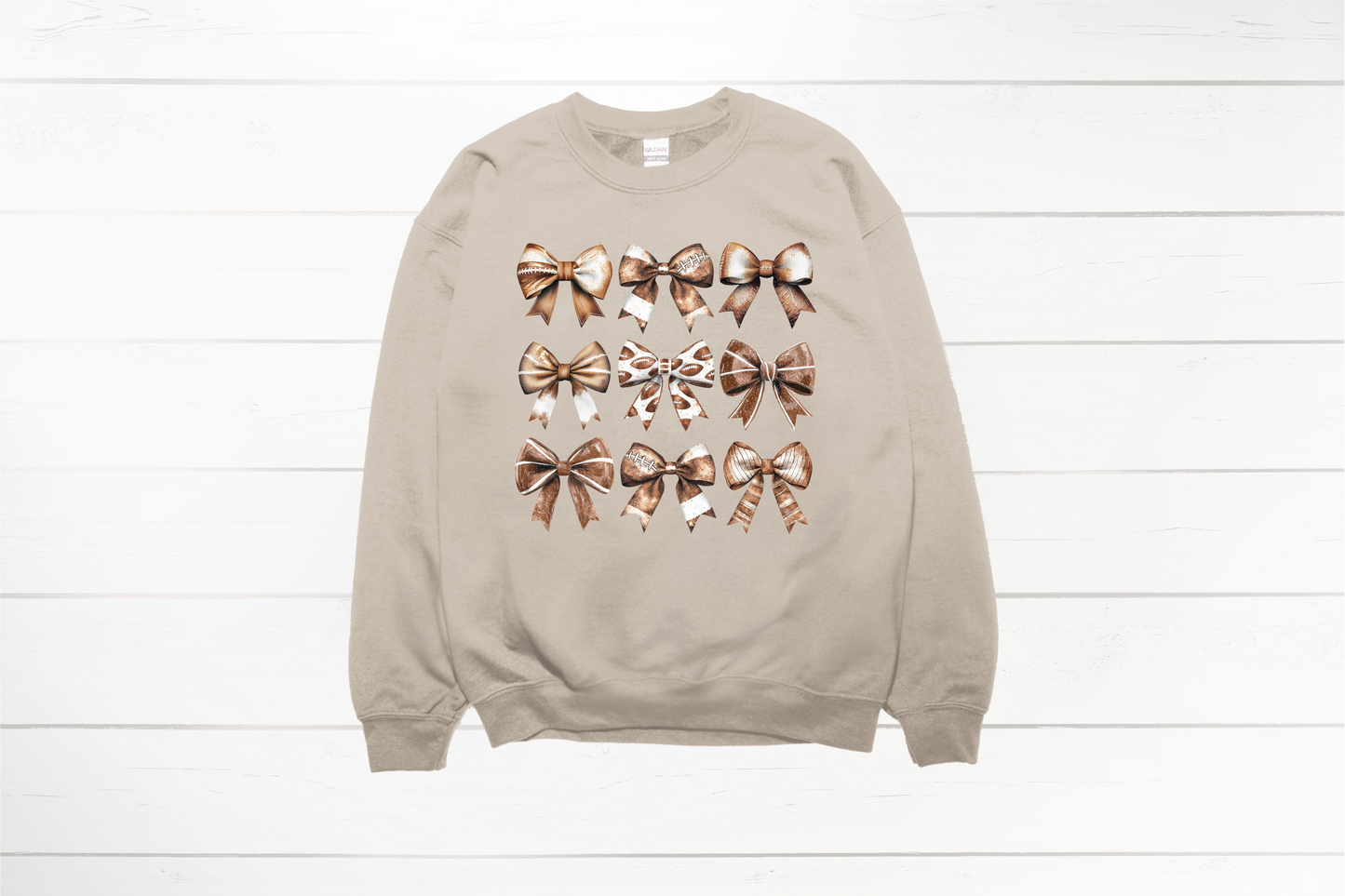 Football Bow Tee or Sweatshirt