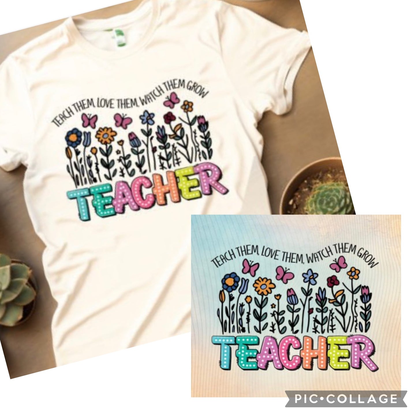 Back to School Teacher Tee Watch them grow