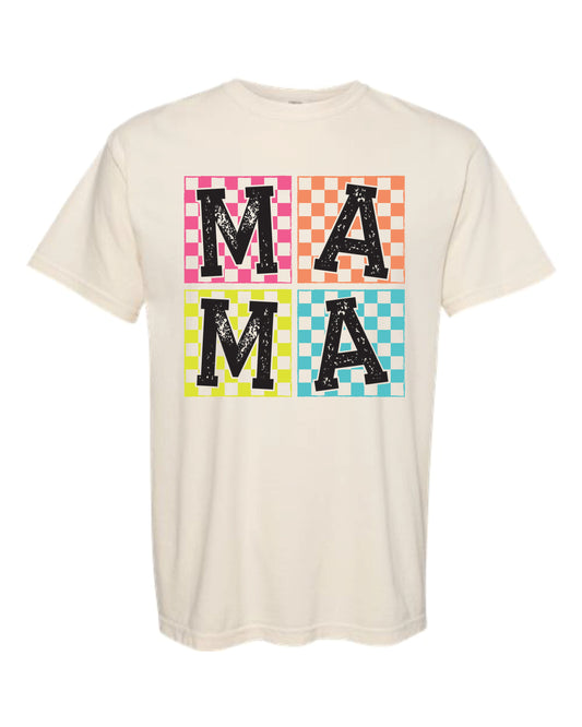 Mama Checkered Tee