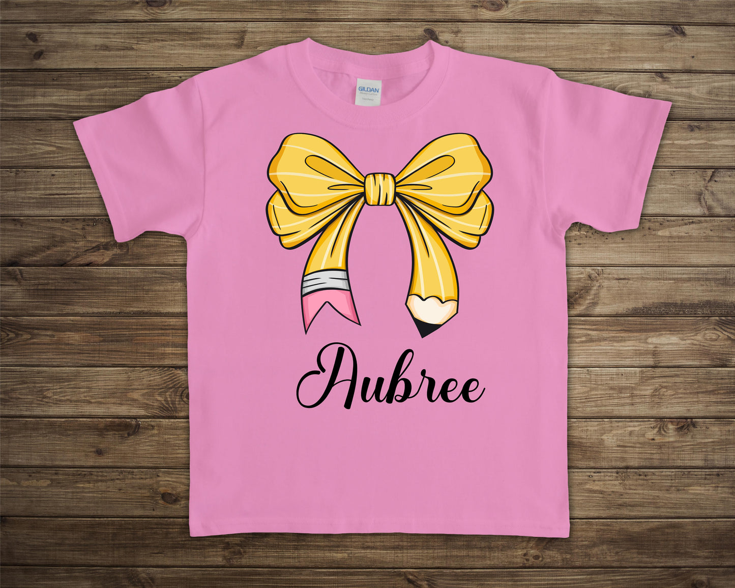 Back to School Tee Pencil Bow