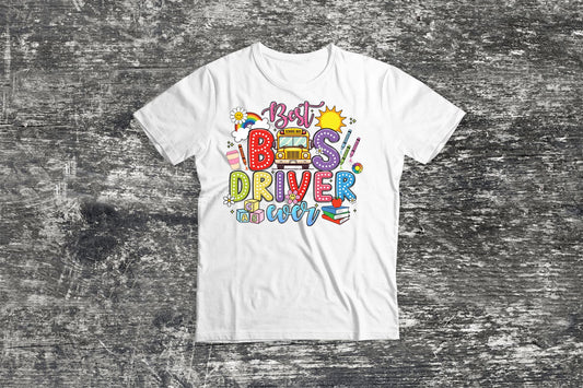 Back to School Teacher Bus Driver Tee