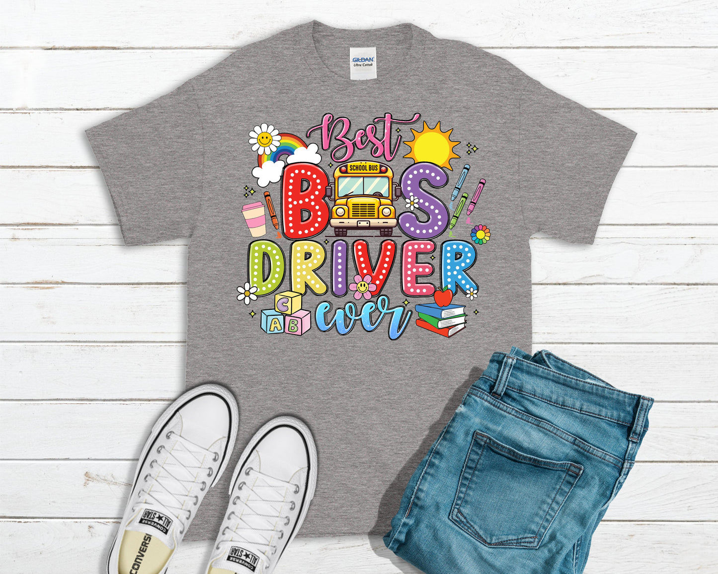 Back to School Bus Driver Tee