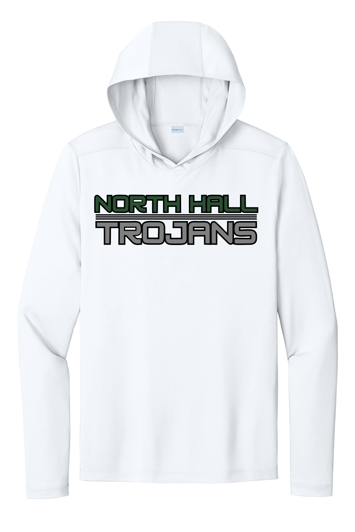 North Hall Trojans Dri Fit Long Sleeve Hooded Tee
