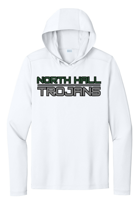 North Hall Trojans Dri Fit Long Sleeve Hooded Tee