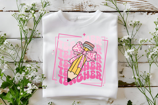 Back to School Teacher Pencil Tee